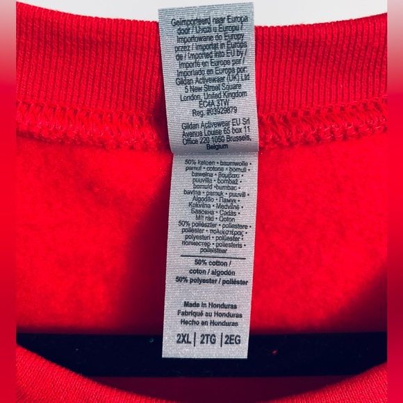 *NEW* Red Very Merry Christmas Sweatshirt Size 2XL - Picture 5 of 6